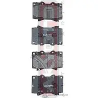 Тормозные колодки дисковые, комплект ASVA AKD-1206 1269702171 5NUUC CA