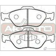 Тормозные колодки дисковые, комплект ASVA AKD-1247 5 U0IOEQ 1269702811 - Изображение 2
