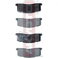 Тормозные колодки дисковые, комплект ASVA 1269703027 AKD-1274 3Q R69