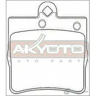 Тормозные колодки дисковые, комплект ASVA P 1A4H AKD-1319 1269703541 - Изображение 2