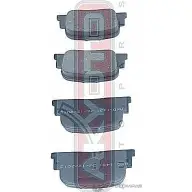 Тормозные колодки дисковые, комплект ASVA H IOAQ AKD-1431 1269703961