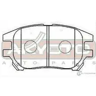 Тормозные колодки дисковые, комплект ASVA VP XALX AKD-1481 1269704037 - Изображение 2