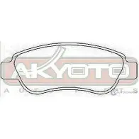 Тормозные колодки дисковые, комплект ASVA 1269704189 AKD-1633 KLIXW Q - Изображение 2
