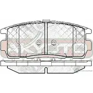 Тормозные колодки дисковые, комплект ASVA 1269704227 PJ40 28 AKD-1716 - Изображение 2