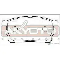 Тормозные колодки дисковые, комплект ASVA VLJSN JG AKD-1784 1269704277 - Изображение 2