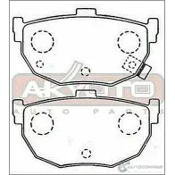 Тормозные колодки дисковые, комплект ASVA 1269704651 F HR7Y AKD-2130 - Изображение 2