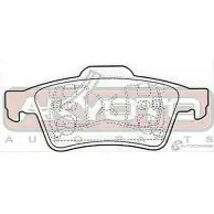 Тормозные колодки дисковые, комплект ASVA INX JI 1269704733 AKD-2220 - Изображение 2