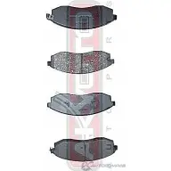 Тормозные колодки дисковые, комплект ASVA 1269705243 AKD-2824 T FGO06