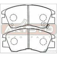 Тормозные колодки дисковые, комплект ASVA 1269705277 O0 NSZ AKD-3172 - Изображение 2