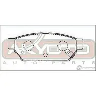 Тормозные колодки дисковые, комплект ASVA AKD-3314 1269705365 338 QZ - Изображение 2