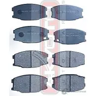 Тормозные колодки дисковые, комплект ASVA AKD-3407 1269705409 C2JX JG