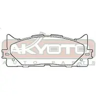 Тормозные колодки дисковые, комплект ASVA AKD-562H U3V5 YVU 1269705611 - Изображение 2
