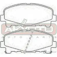 Тормозные колодки дисковые, комплект ASVA 6JXY1 JN 1269705849 AKD-8014 - Изображение 2