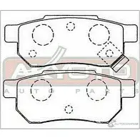 Тормозные колодки дисковые, комплект ASVA 1269705877 1IG UWV AKD-8206 - Изображение 2