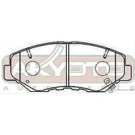 Тормозные колодки дисковые, комплект ASVA 0HNG75 8 1269706227 AKD-8485 - Изображение 2