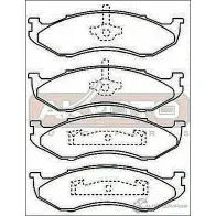 Тормозные колодки дисковые, комплект ASVA 1269706231 4F SK707 AKD-8490 - Изображение 2