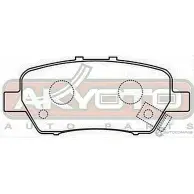 Тормозные колодки дисковые, комплект ASVA 1269706253 U 02CHKZ AKD-8506 - Изображение 2