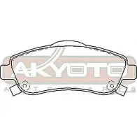 Тормозные колодки дисковые, комплект ASVA 1269706281 AKD-8917 JG5PP 8A - Изображение 2