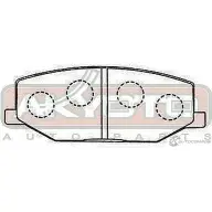Тормозные колодки дисковые, комплект ASVA AKD-9118 1269706285 1DJ0 S - Изображение 2