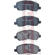 Тормозные колодки дисковые, комплект ASVA AKDC-1262 Mitsubishi Eclipse 3 (D5) Купе 3.0 213 л.с. 1999 – 2000 AT17N C