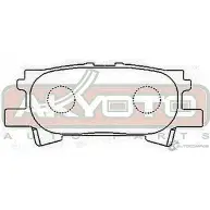 Тормозные колодки дисковые, комплект ASVA AKDC-1498 1269706727 UX8 LIV - Изображение 2