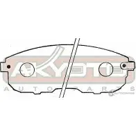 Тормозные колодки дисковые, комплект ASVA AKD-EM10A CDQ 6G 1269706479 - Изображение 2