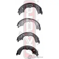 Тормозные колодки ASVA 3 YUL4G Toyota Hiace (H100) 4 Автобус 2.7 4WD (RCH19) 143 л.с. 1998 – 2006 AKS-2330