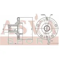 Ступица колеса ASVA BMWH-E53F 0GM23 6 1269710107 - Изображение 2