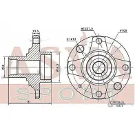 Ступица колеса ASVA CHRWH-004 4W ANR 1269710641 - Изображение 2