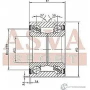 Подшипник ступицы колеса ASVA O2MS VAQ DAC25520037 1269710737 - Изображение 2