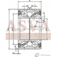 Подшипник ступицы колеса ASVA 1269710773 DAC34640037 VH7GU 9 - Изображение 2