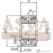 Подшипник ступицы колеса ASVA DAC38640036-33 1269710797 079K E9 - Изображение 2