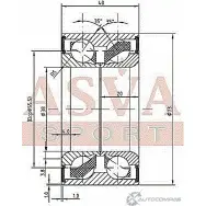 Подшипник ступицы колеса ASVA 1269710815 K PARXE1 DAC38730040 - Изображение 2