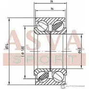 Подшипник ступицы колеса ASVA 7 OQC6 DAC40740036-34 1269710895 - Изображение 2