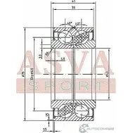 Подшипник ступицы колеса ASVA CAQ3 S 1269711007 DAC43790041-38 - Изображение 2