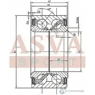 Подшипник ступицы колеса ASVA DAC45840042-40 1269711039 NXO K6A - Изображение 2