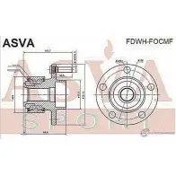 Ступица колеса ASVA FDWH-FOCMF 1269712455 8G YZR - Изображение 2