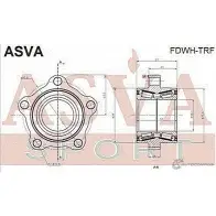 Ступица колеса ASVA 1269712501 MI 181C FDWH-TRF - Изображение 2