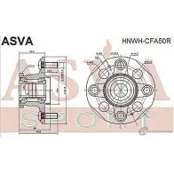 Ступица колеса ASVA 1269714429 HNWH-CFA50R H EJTC - Изображение 2