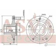 Ступица колеса ASVA HNWH-CL7F XHT NKG 1269714433 - Изображение 2