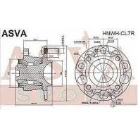 Ступица колеса ASVA 0U XW32 HNWH-CL7R 1269714435 - Изображение 2