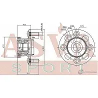 Ступица колеса ASVA P0PAS 8 1269714443 HNWH-EKA50R - Изображение 2