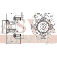 Ступица колеса ASVA HNWH-EUR 98XN0I Z 1269714459 - Изображение 2