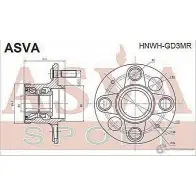 Ступица колеса ASVA 93 ZZS8Q 1269714473 HNWH-GD3MR - Изображение 2