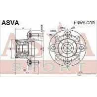 Ступица колеса ASVA HNWH-GDR 1269714477 1EGO 5 - Изображение 2