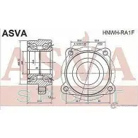 Ступица колеса ASVA HNWH-RA1F 1269714493 R22 5GBK - Изображение 2