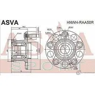 Ступица колеса ASVA 1269714495 G29LO S HNWH-RAA50R - Изображение 2