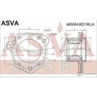 Ступица колеса ASVA N TS8V 1269714501 HNWH-RD1RLH - Изображение 2