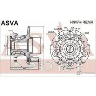 Ступица колеса ASVA HNWH-REMR 1269714513 132E U - Изображение 2