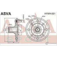 Ступица колеса ASVA JB 6U3N HYWH-001 1269715053 - Изображение 2
